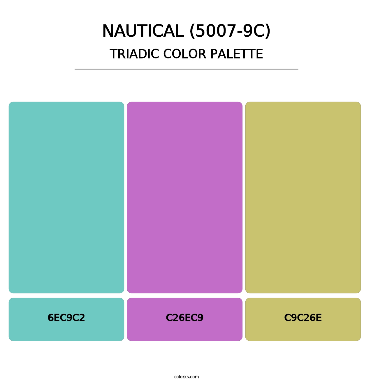 Nautical (5007-9C) - Triadic Color Palette