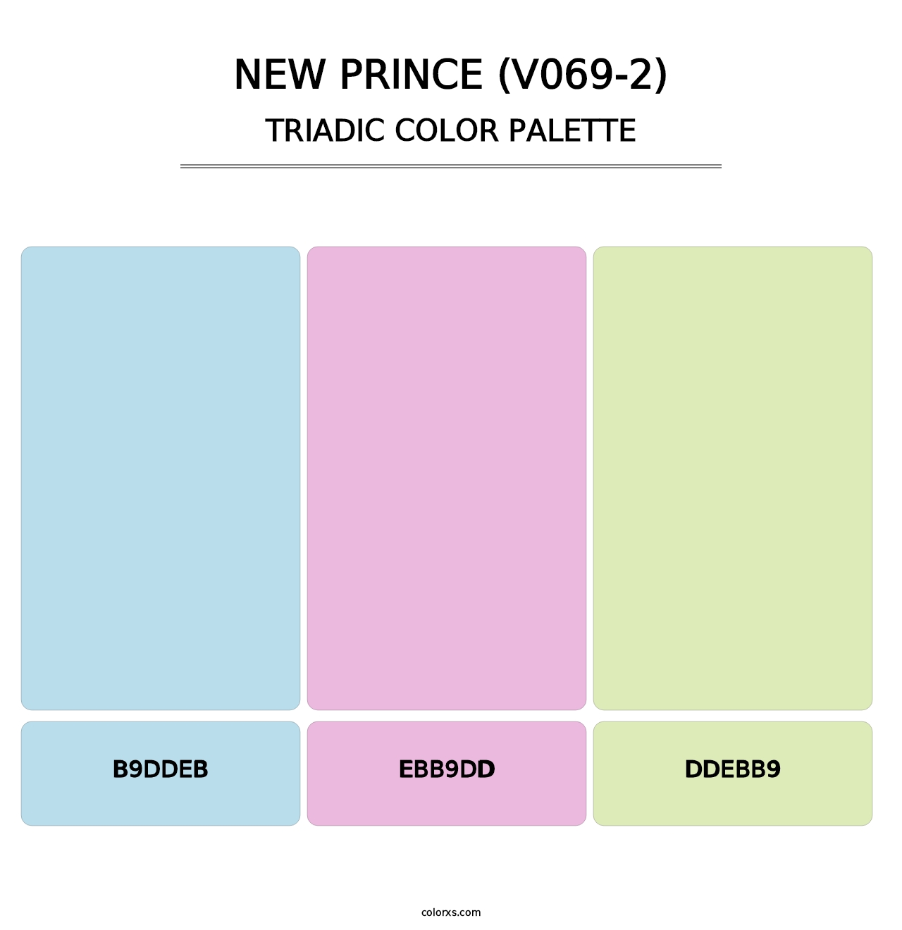 New Prince (V069-2) - Triadic Color Palette