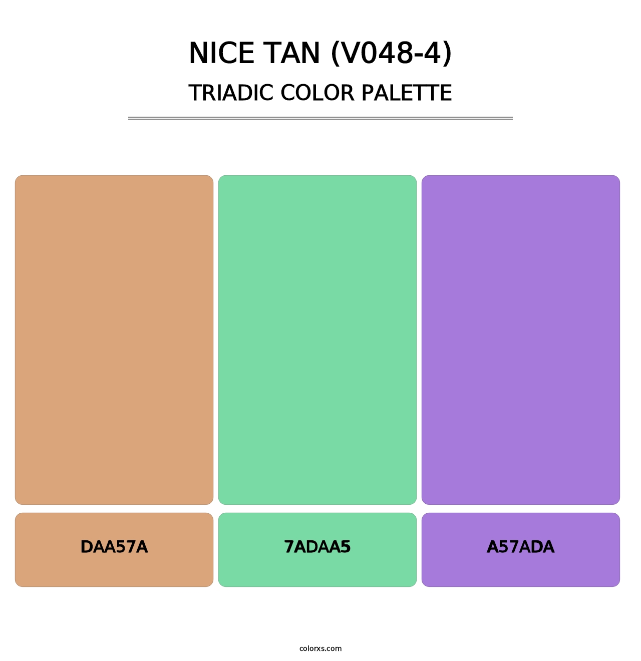 Nice Tan (V048-4) - Triadic Color Palette