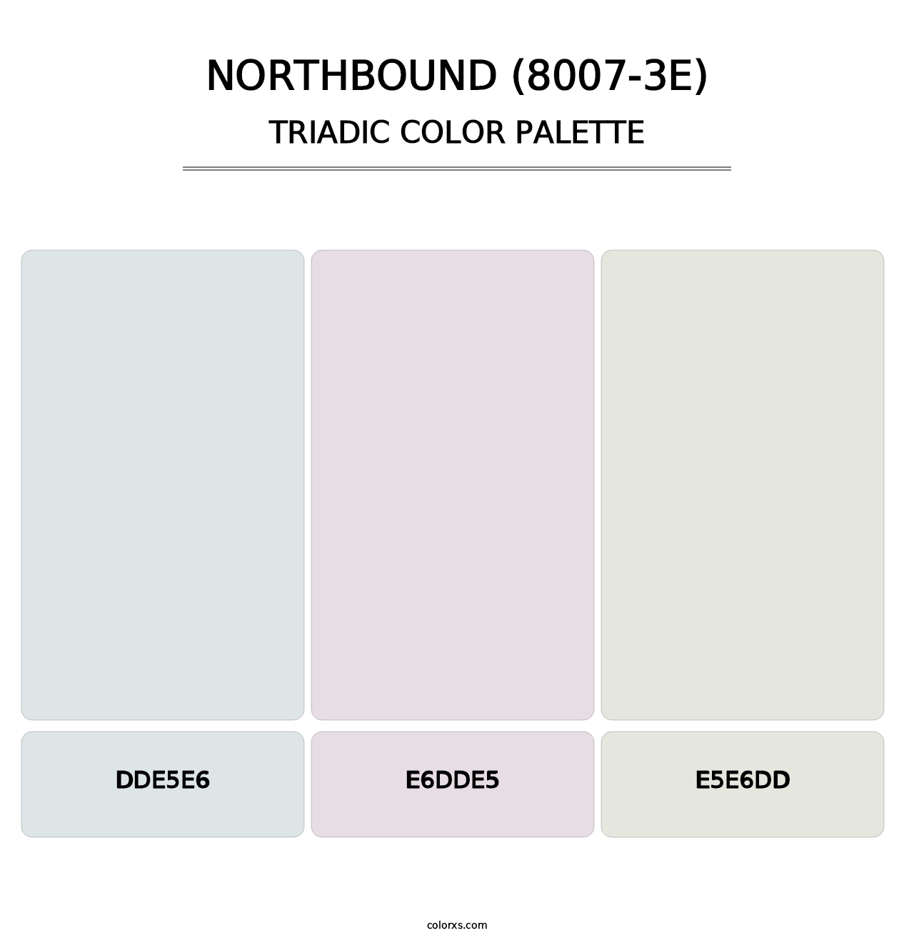 Northbound (8007-3E) - Triadic Color Palette