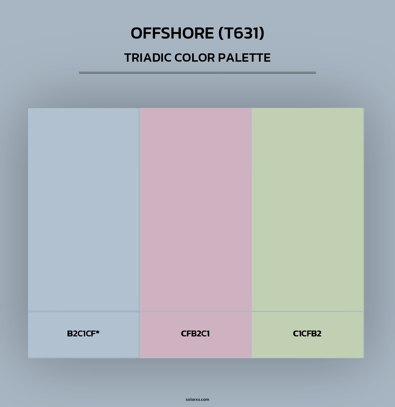 Offshore (T631) - Triadic Color Palette