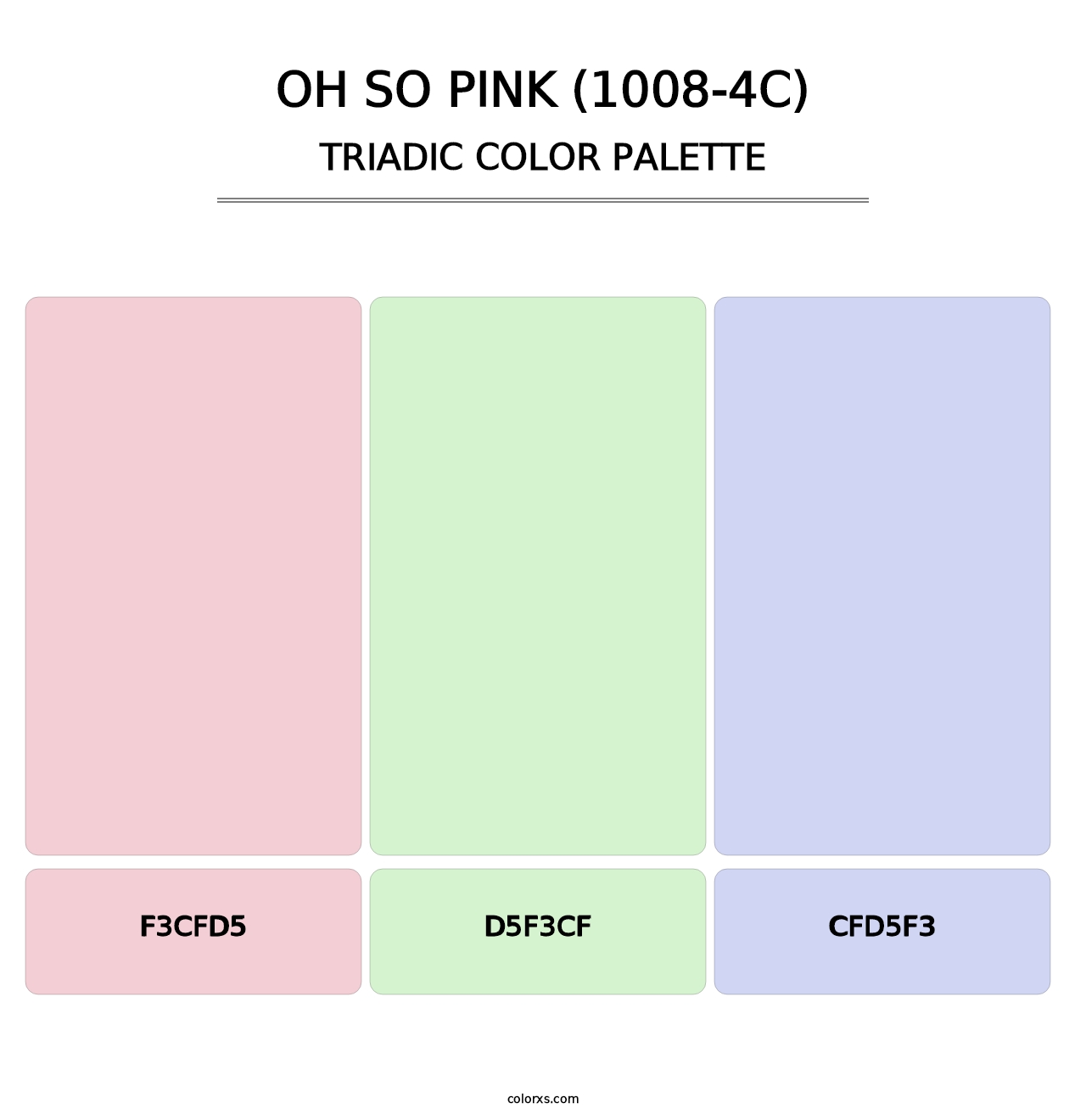 Oh So Pink (1008-4C) - Triadic Color Palette