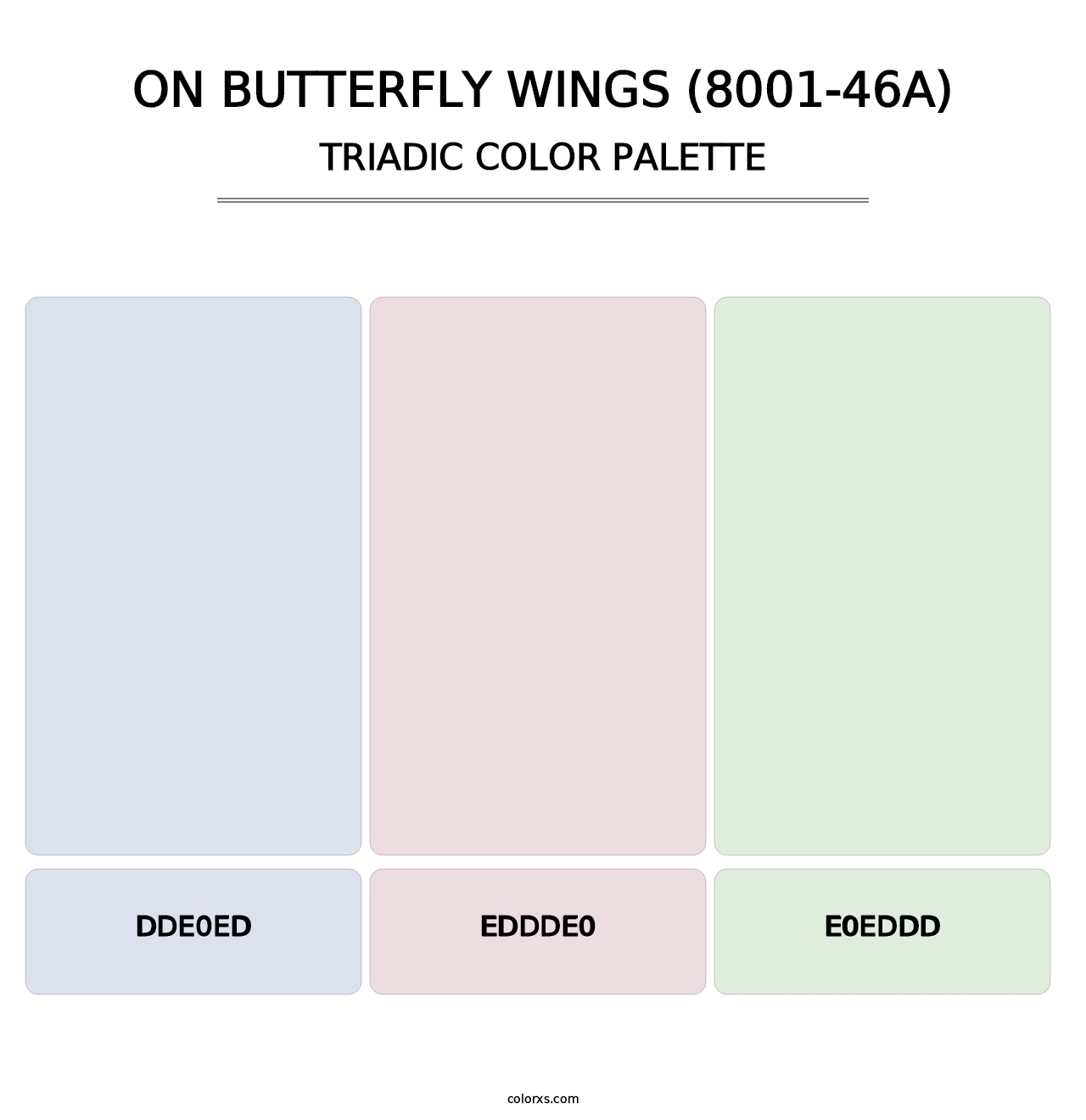 On Butterfly Wings (8001-46A) - Triadic Color Palette