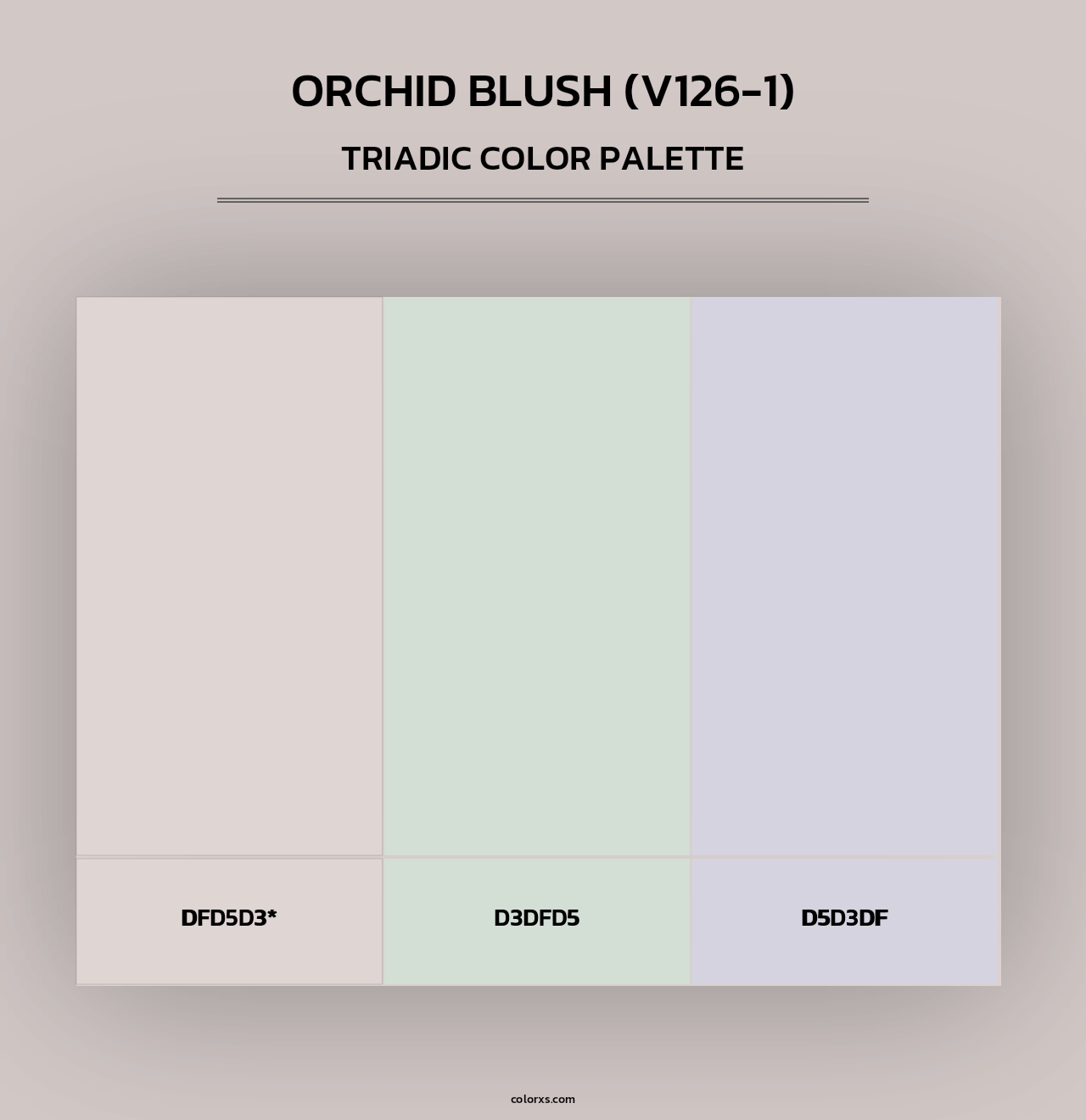 Orchid Blush (V126-1) - Triadic Color Palette