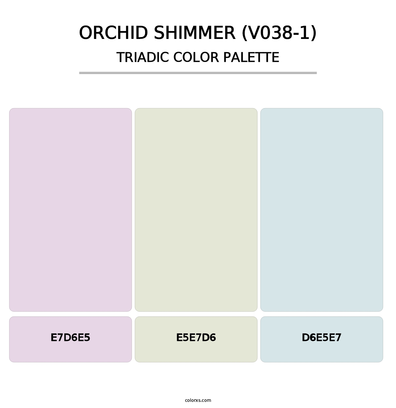 Orchid Shimmer (V038-1) - Triadic Color Palette