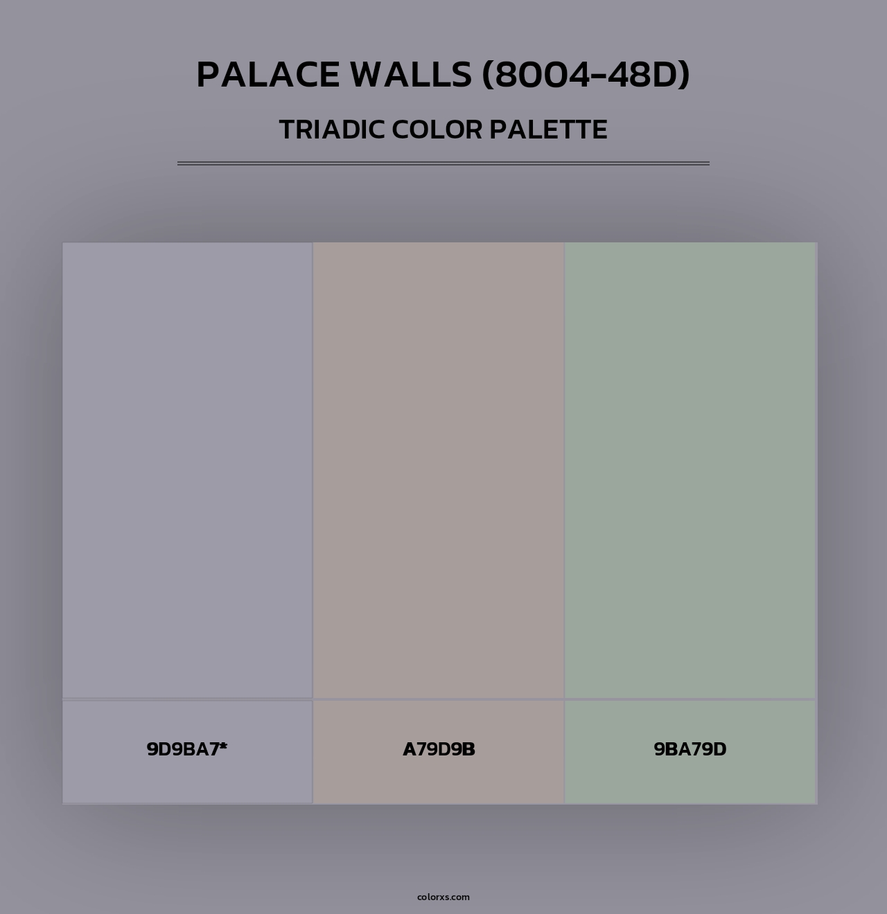Palace Walls (8004-48D) - Triadic Color Palette