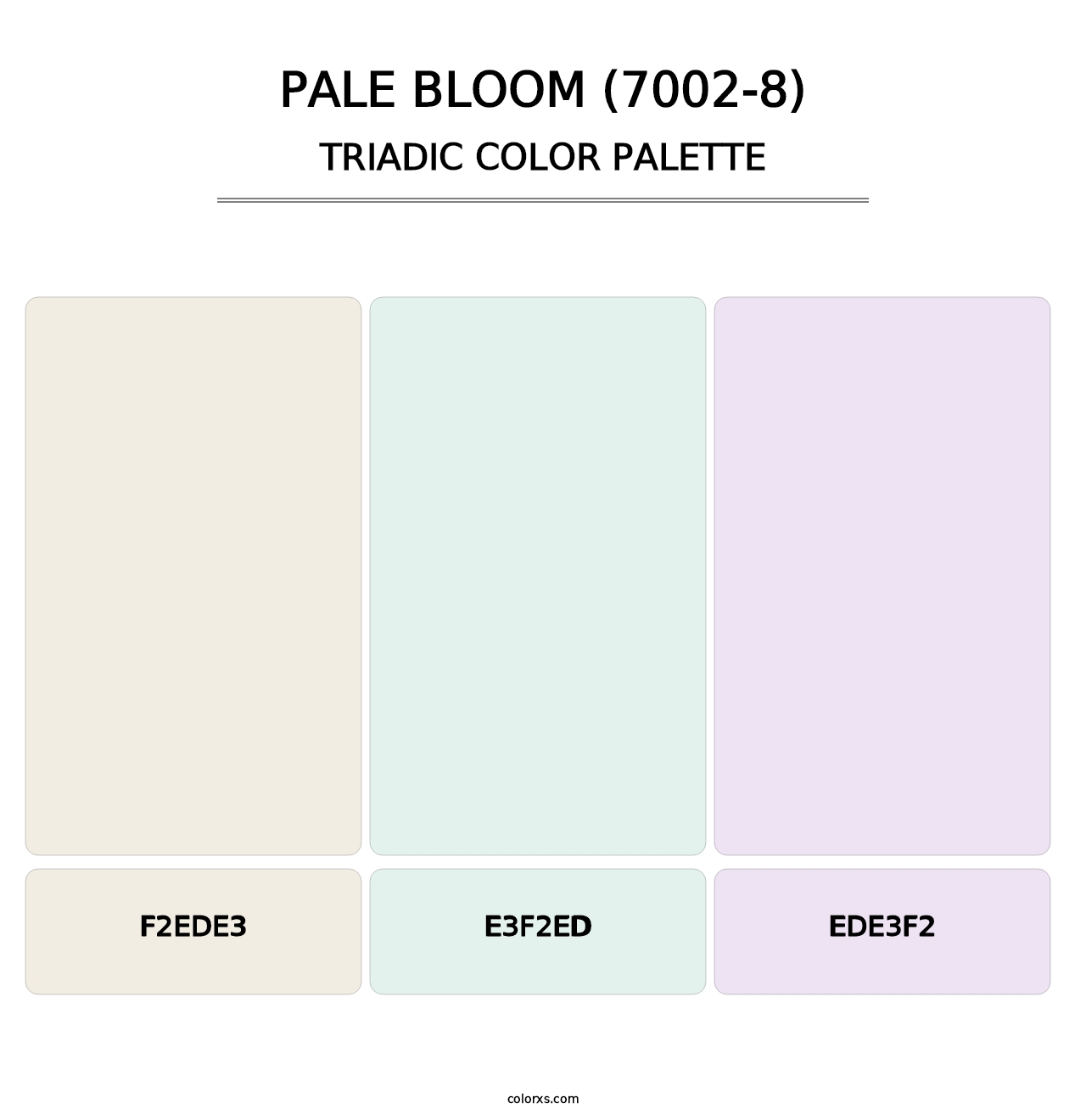 Pale Bloom (7002-8) - Triadic Color Palette