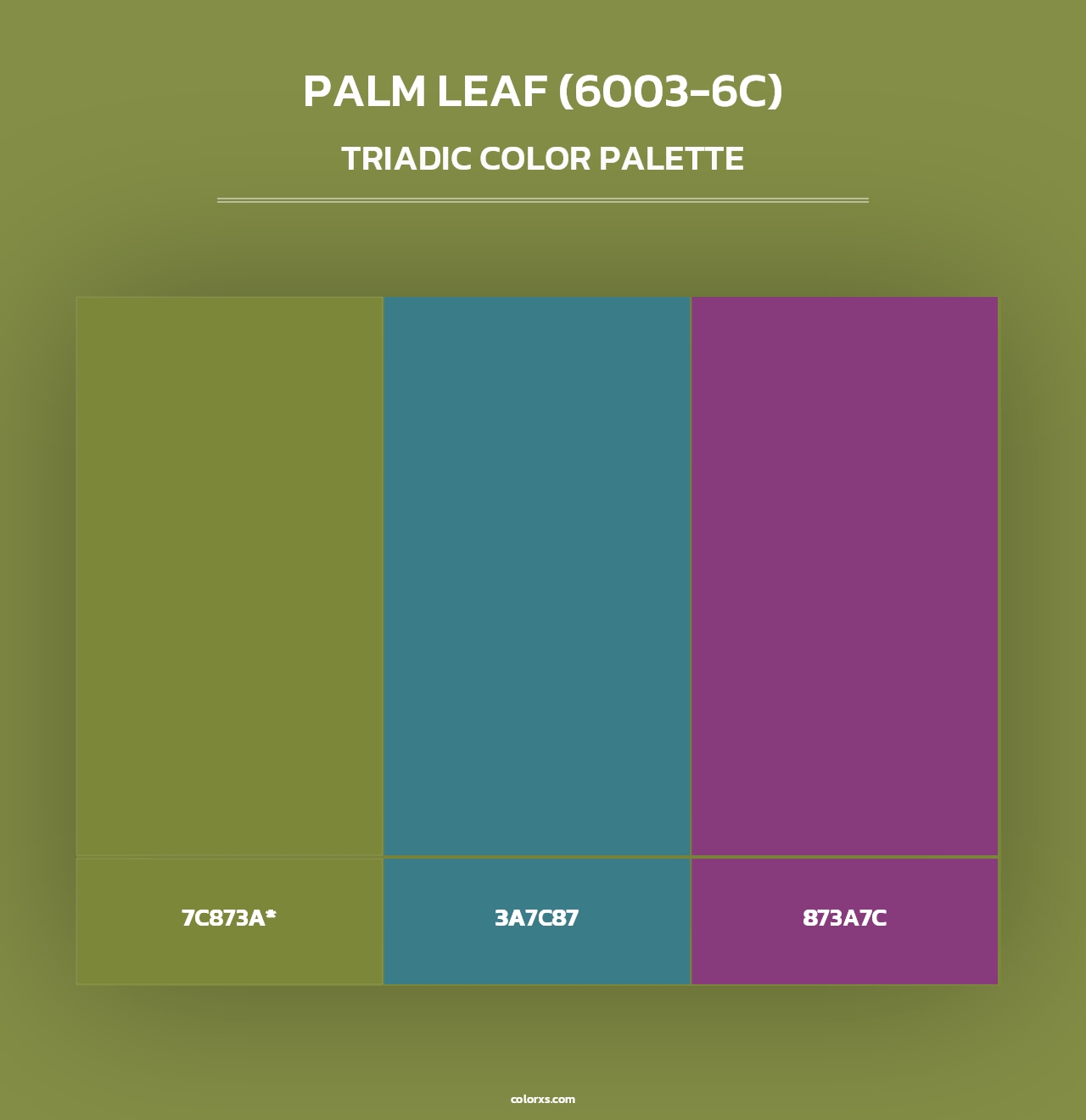 Palm Leaf (6003-6C) - Triadic Color Palette