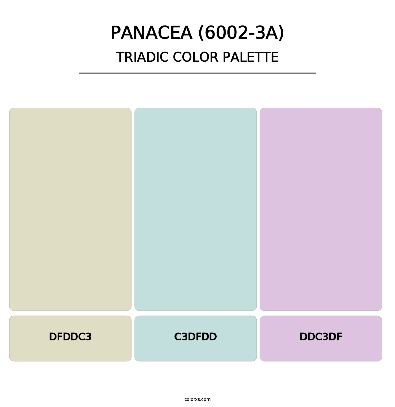 Panacea (6002-3A) - Triadic Color Palette