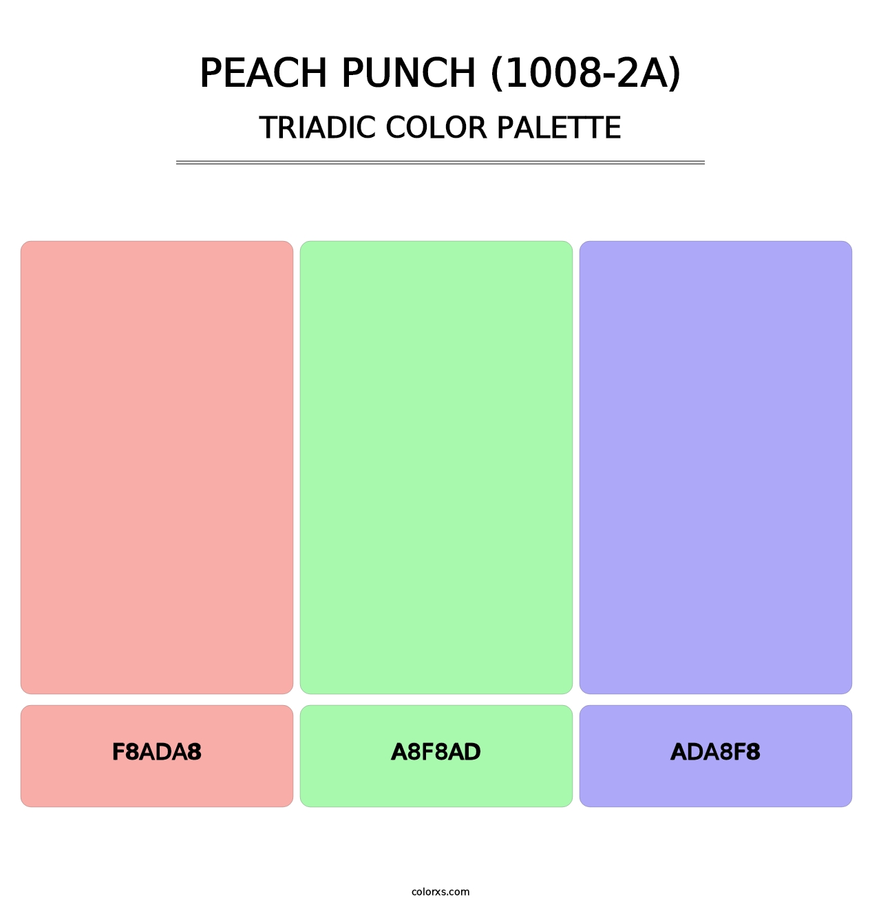 Peach Punch (1008-2A) - Triadic Color Palette
