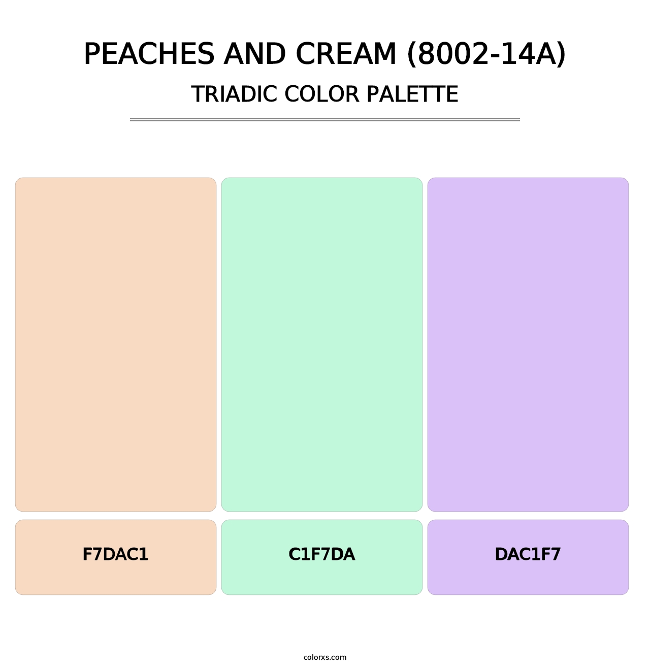 Peaches and Cream (8002-14A) - Triadic Color Palette