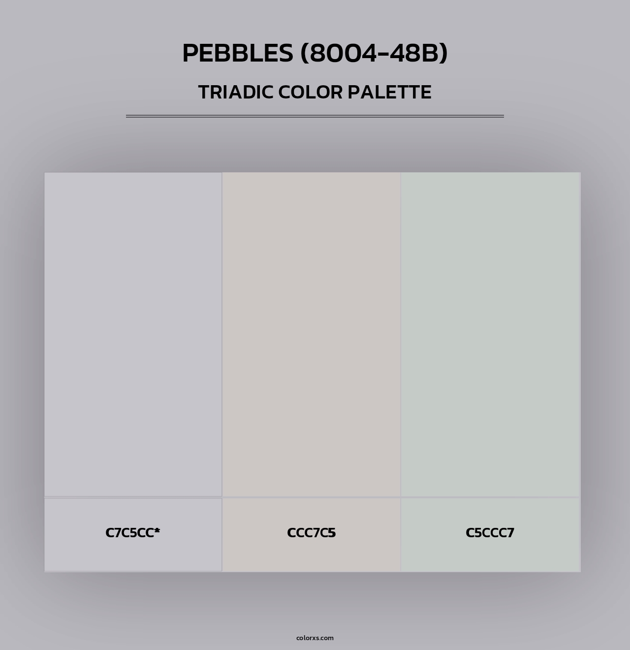 Pebbles (8004-48B) - Triadic Color Palette