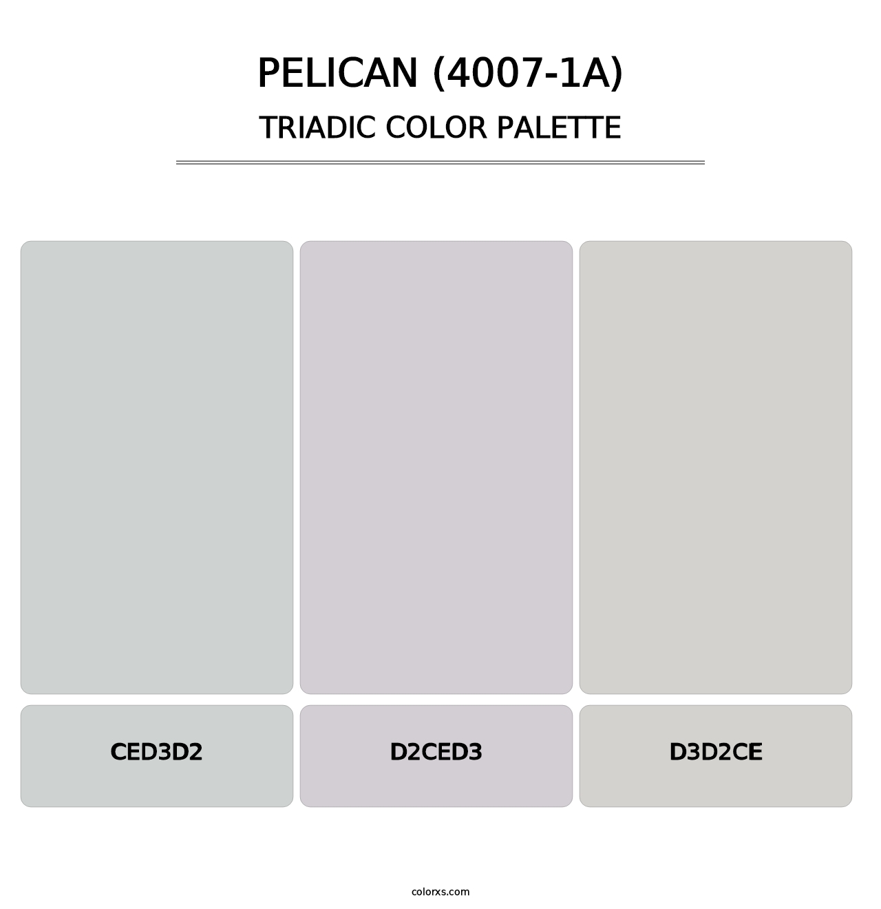 Pelican (4007-1A) - Triadic Color Palette