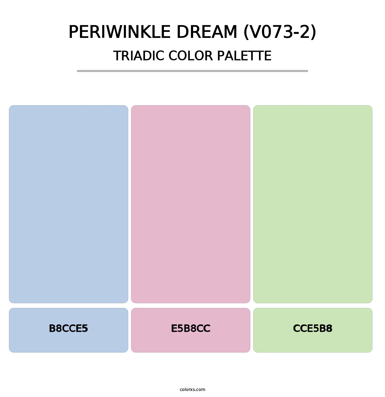 Periwinkle Dream (V073-2) - Triadic Color Palette
