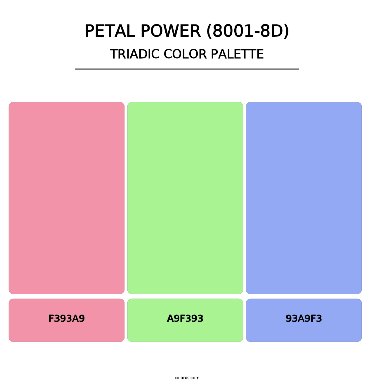 Petal Power (8001-8D) - Triadic Color Palette