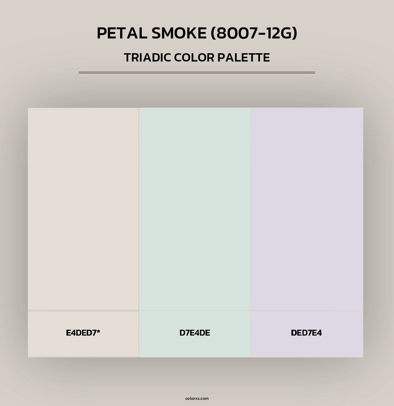 Petal Smoke (8007-12G) - Triadic Color Palette