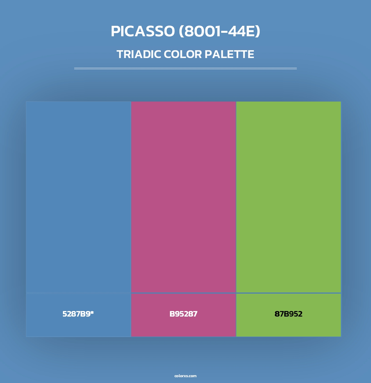 Picasso (8001-44E) - Triadic Color Palette
