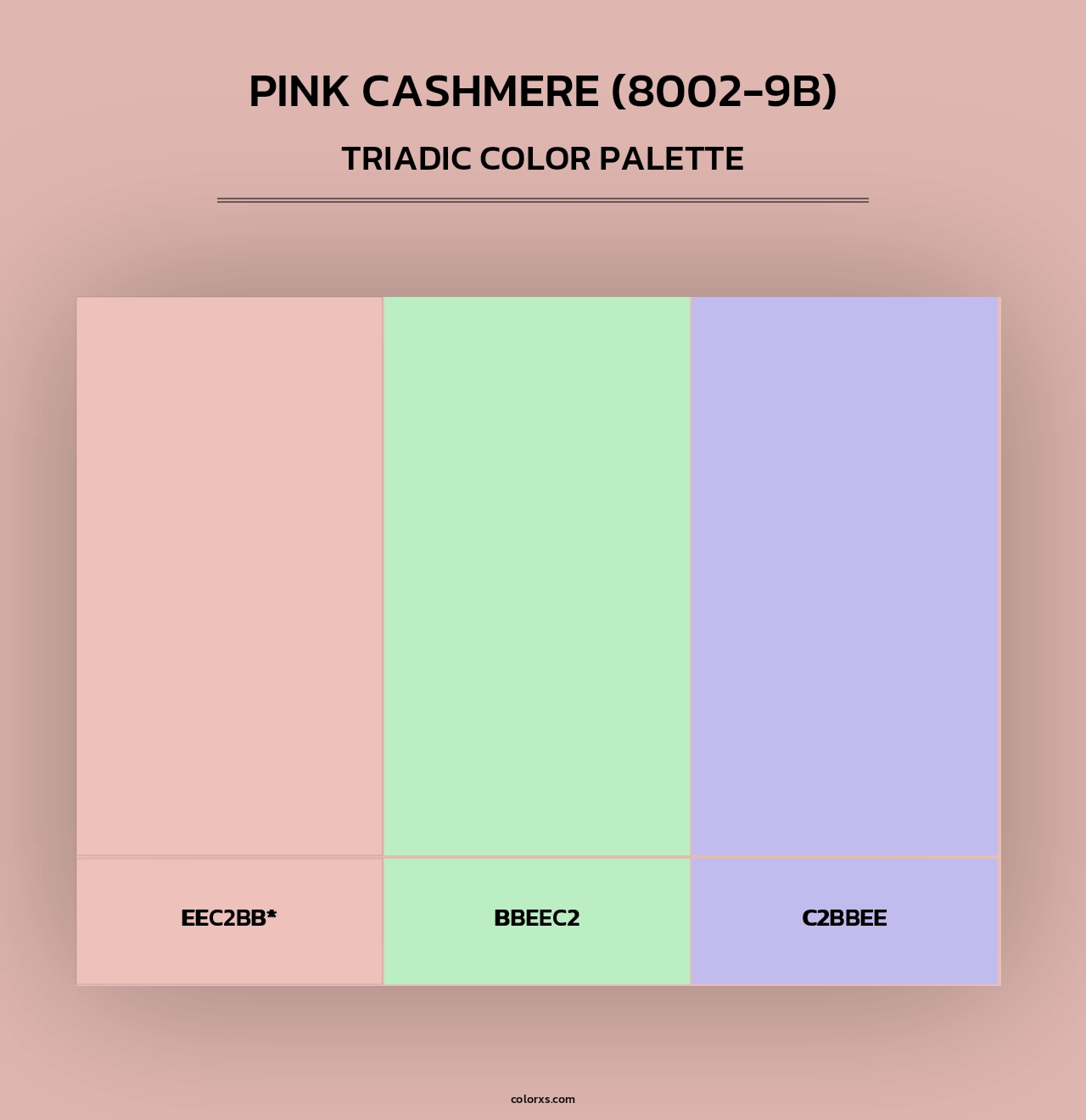 Pink Cashmere (8002-9B) - Triadic Color Palette
