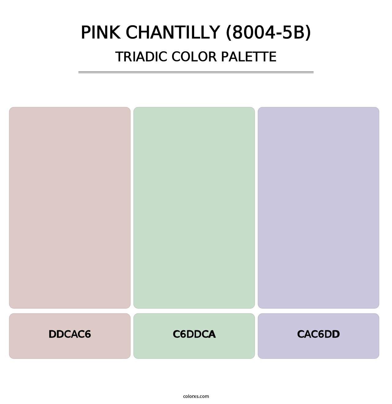 Pink Chantilly (8004-5B) - Triadic Color Palette