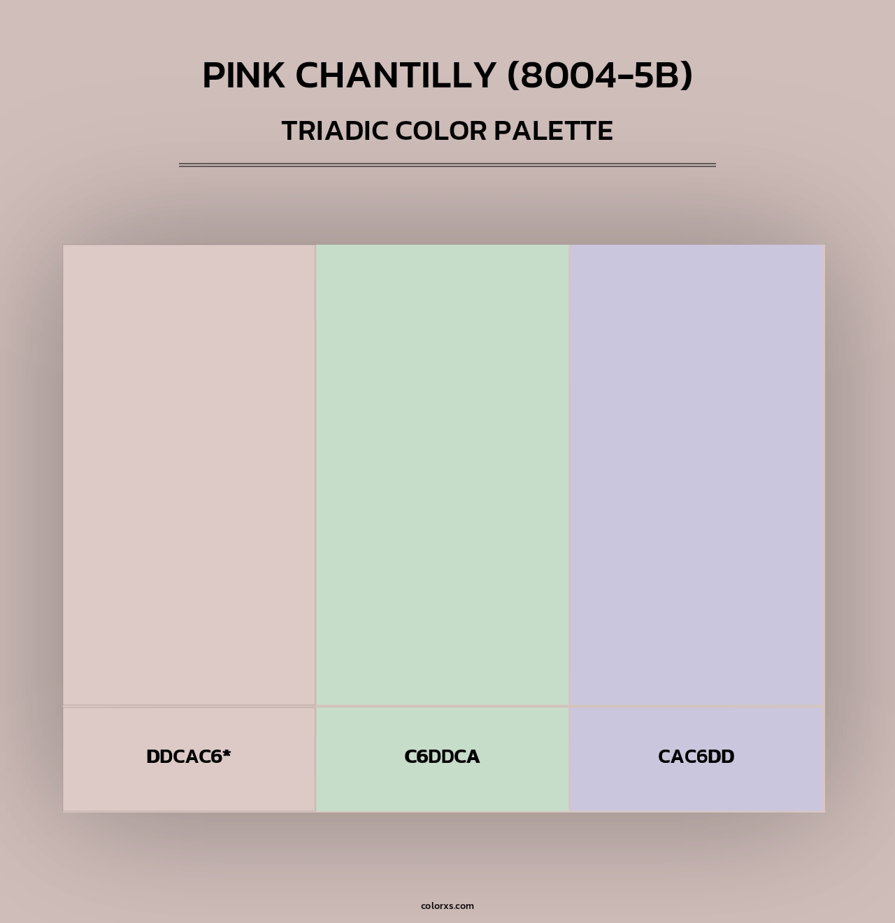 Pink Chantilly (8004-5B) - Triadic Color Palette