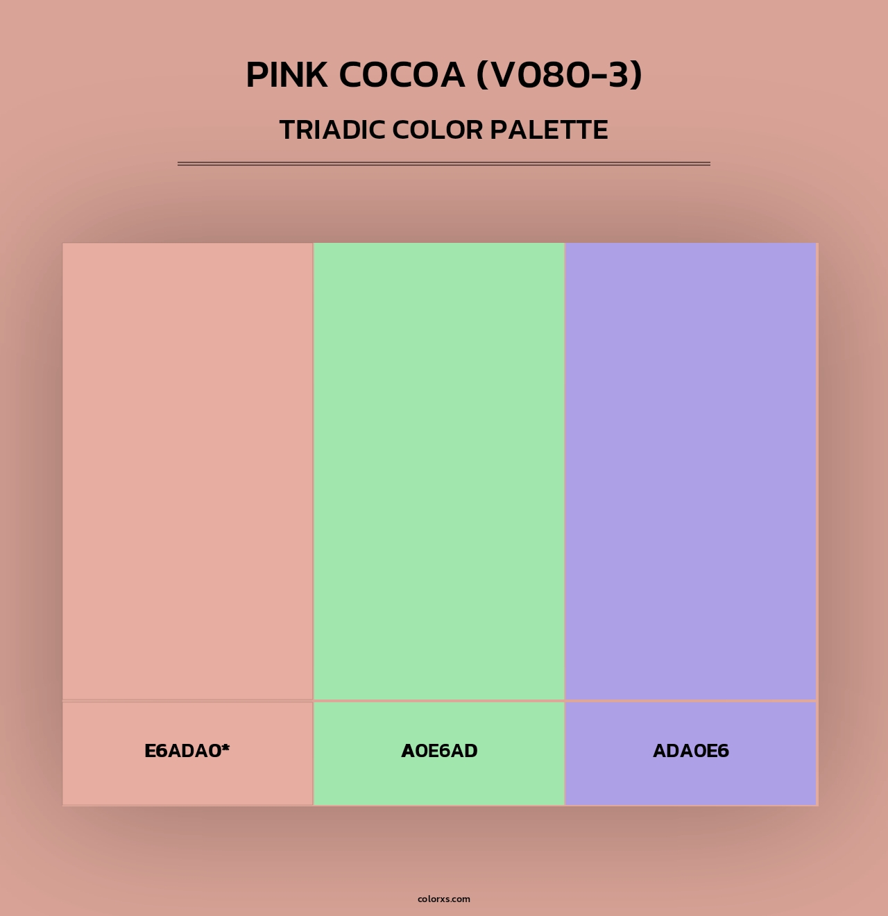Pink Cocoa (V080-3) - Triadic Color Palette