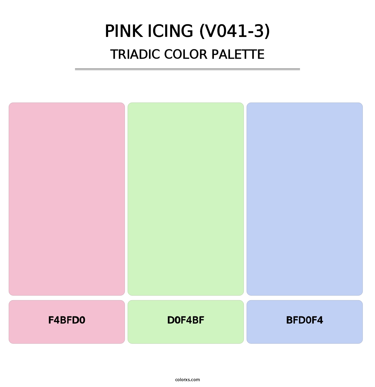 Pink Icing (V041-3) - Triadic Color Palette