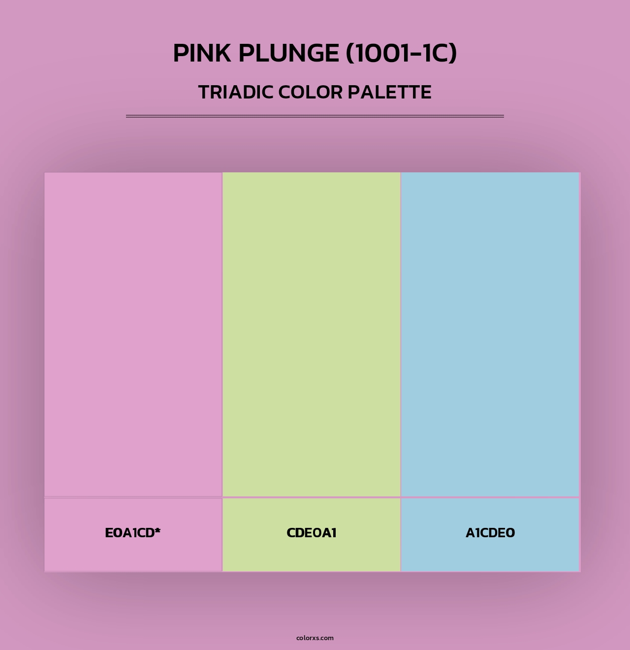 Pink Plunge (1001-1C) - Triadic Color Palette