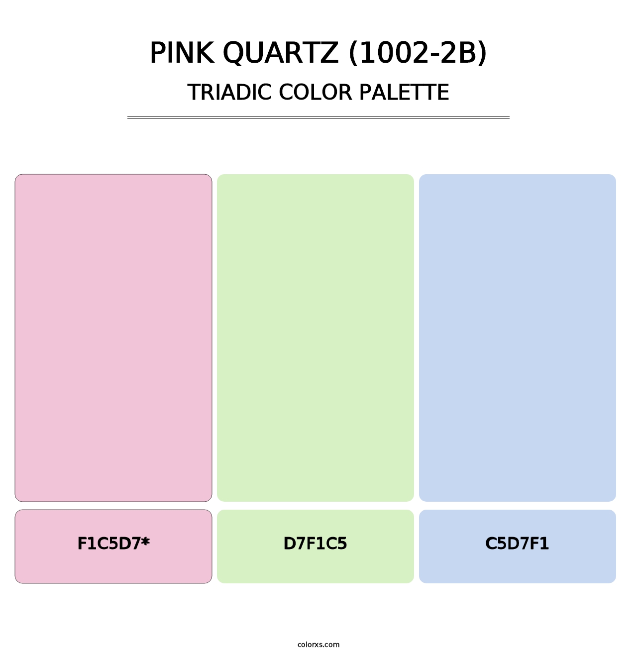 Pink Quartz (1002-2B) - Triadic Color Palette
