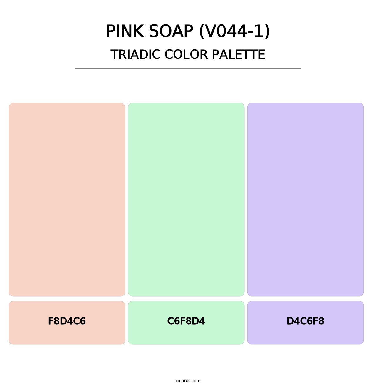 Pink Soap (V044-1) - Triadic Color Palette