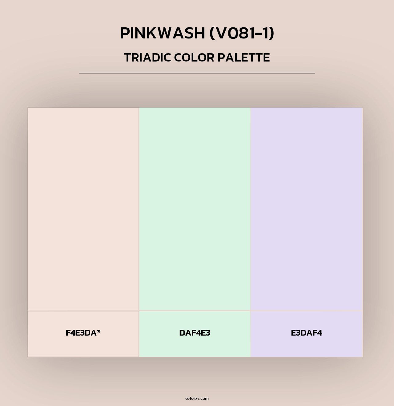 Pinkwash (V081-1) - Triadic Color Palette