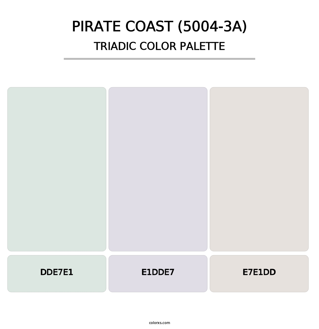 Pirate Coast (5004-3A) - Triadic Color Palette