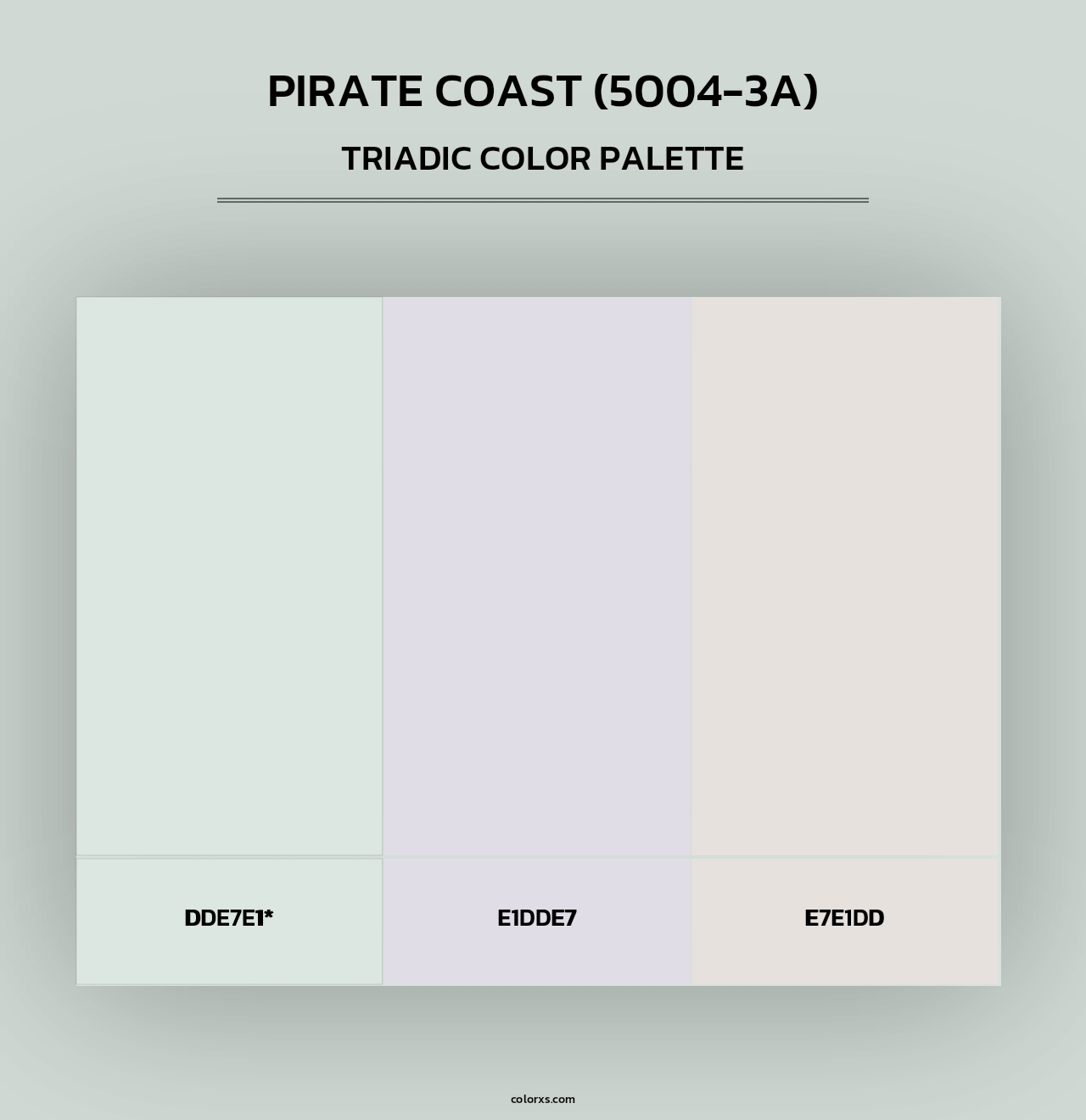 Pirate Coast (5004-3A) - Triadic Color Palette