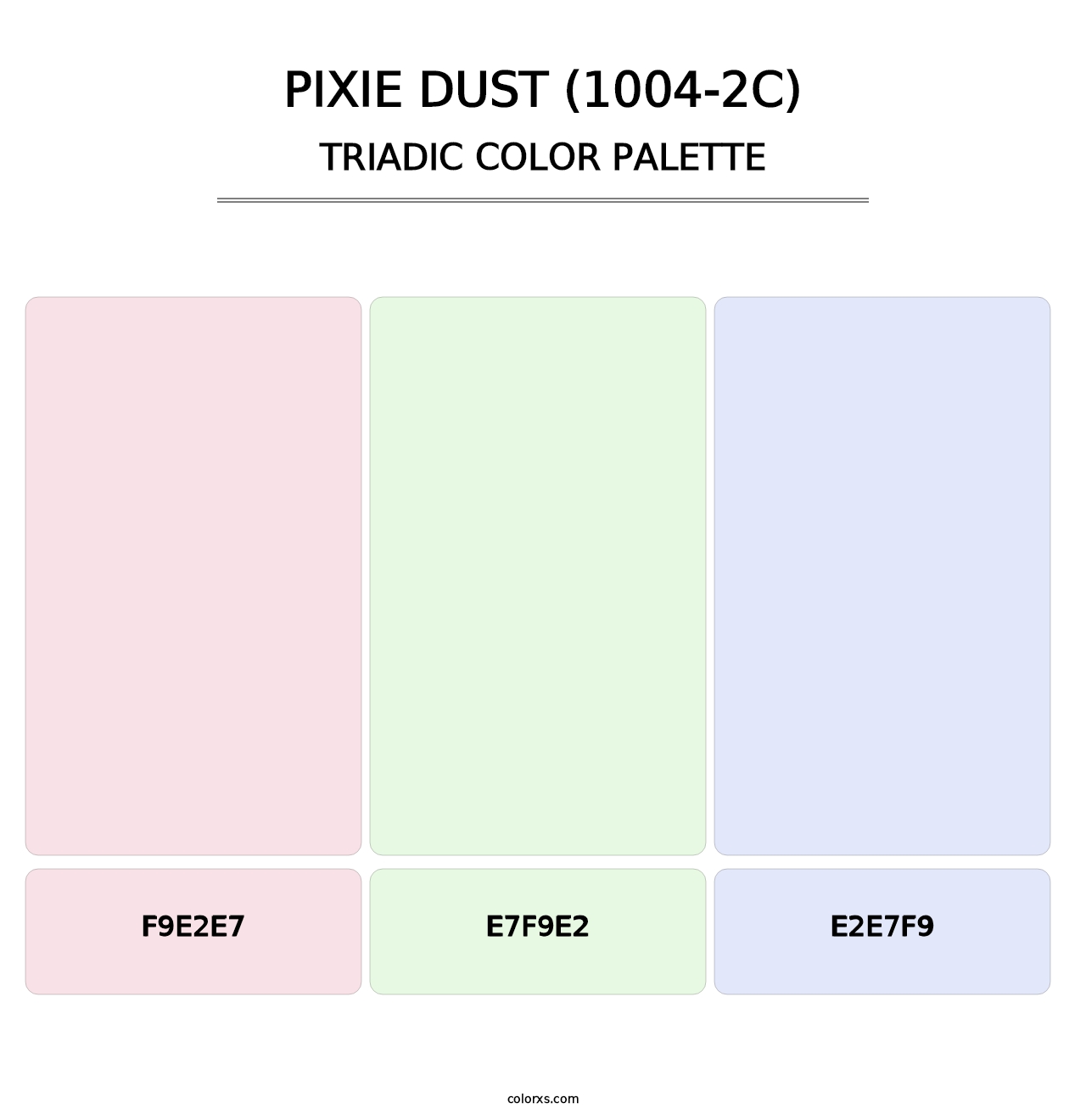 Pixie Dust (1004-2C) - Triadic Color Palette