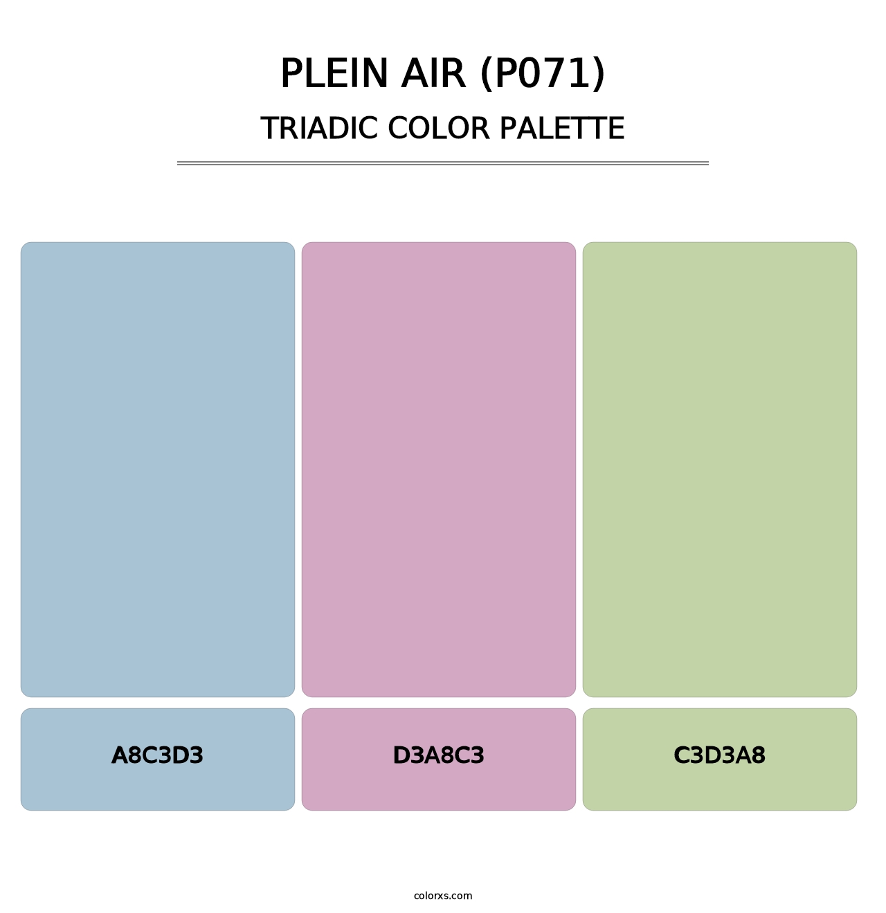 Plein Air (P071) - Triadic Color Palette