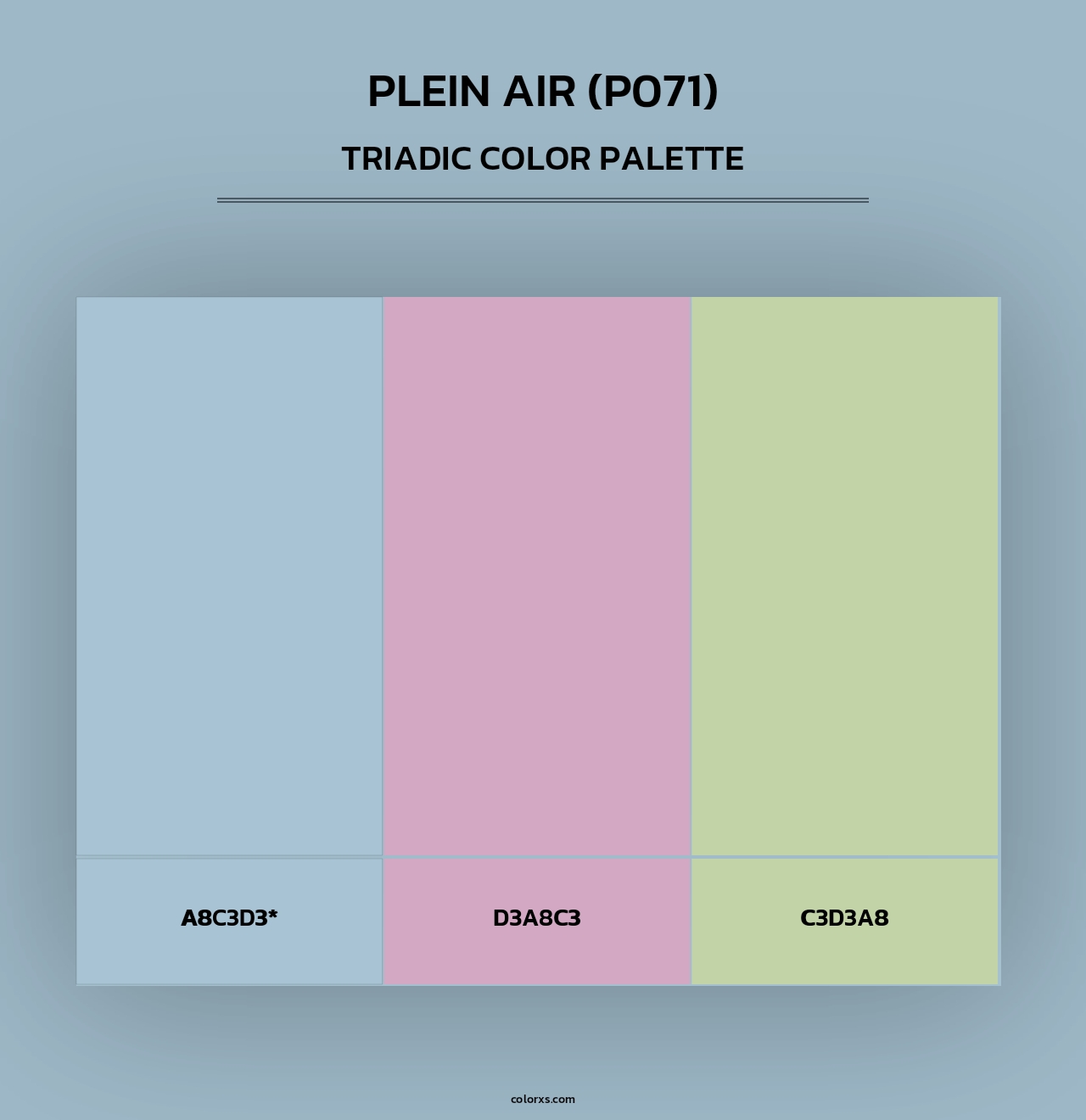 Plein Air (P071) - Triadic Color Palette
