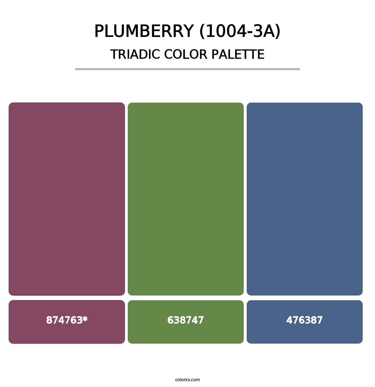 Plumberry (1004-3A) - Triadic Color Palette
