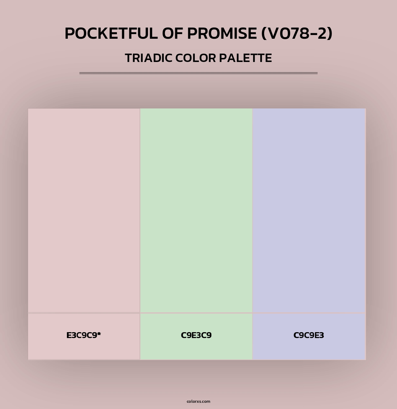 Pocketful of Promise (V078-2) - Triadic Color Palette