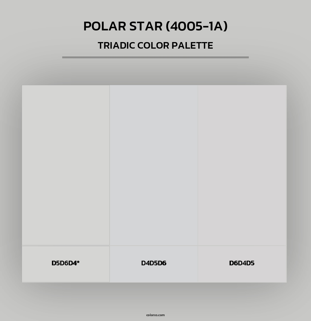 Polar Star (4005-1A) - Triadic Color Palette