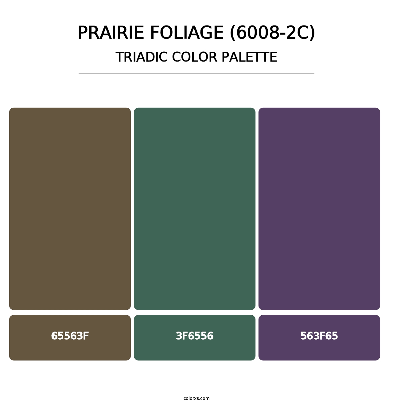 Prairie Foliage (6008-2C) - Triadic Color Palette