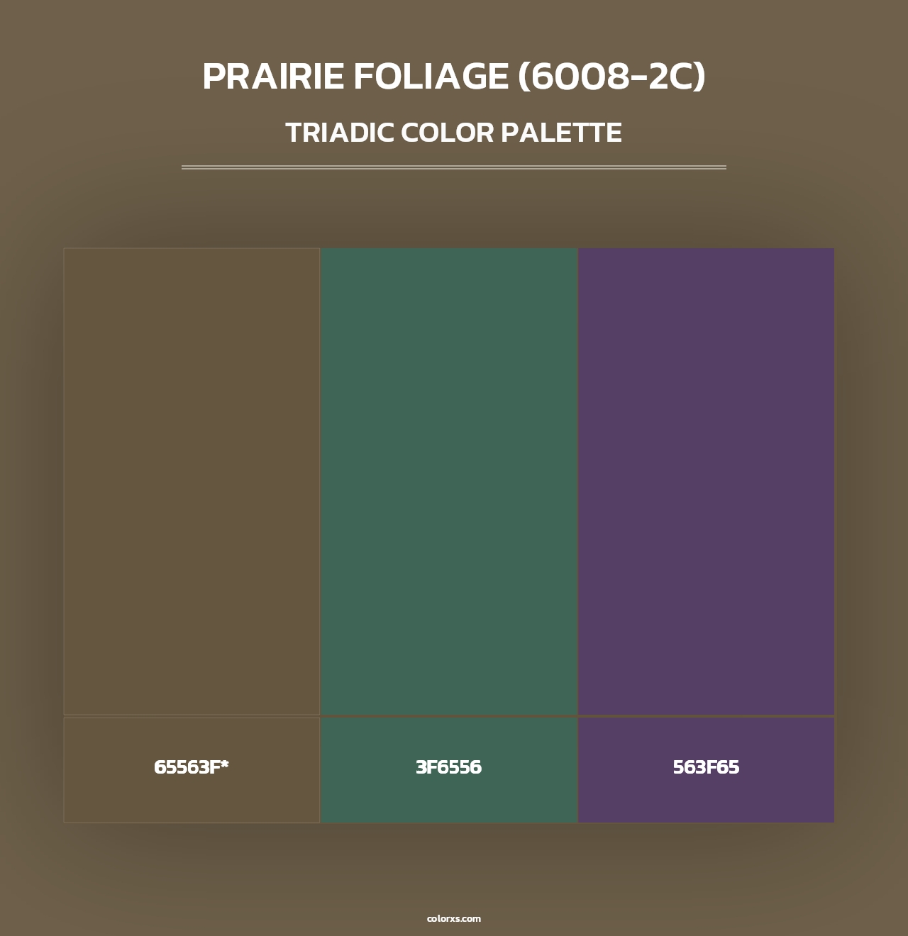 Prairie Foliage (6008-2C) - Triadic Color Palette
