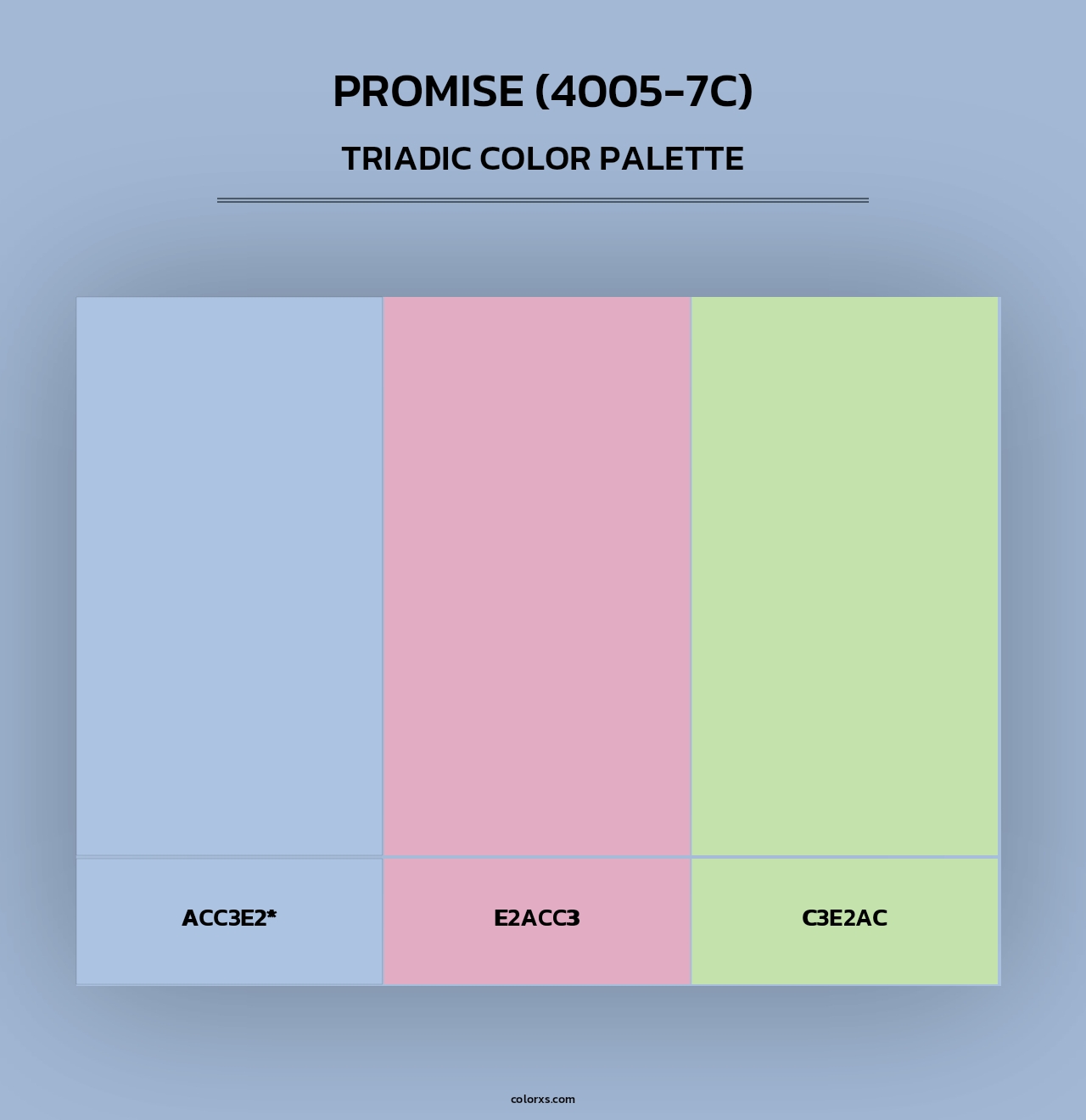 Promise (4005-7C) - Triadic Color Palette