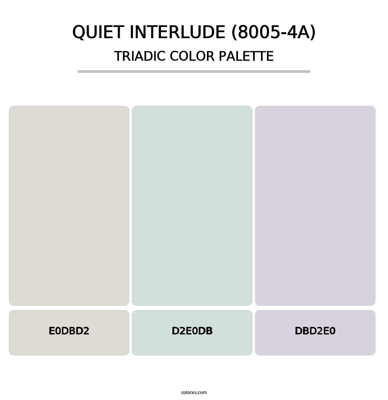 Quiet Interlude (8005-4A) - Triadic Color Palette