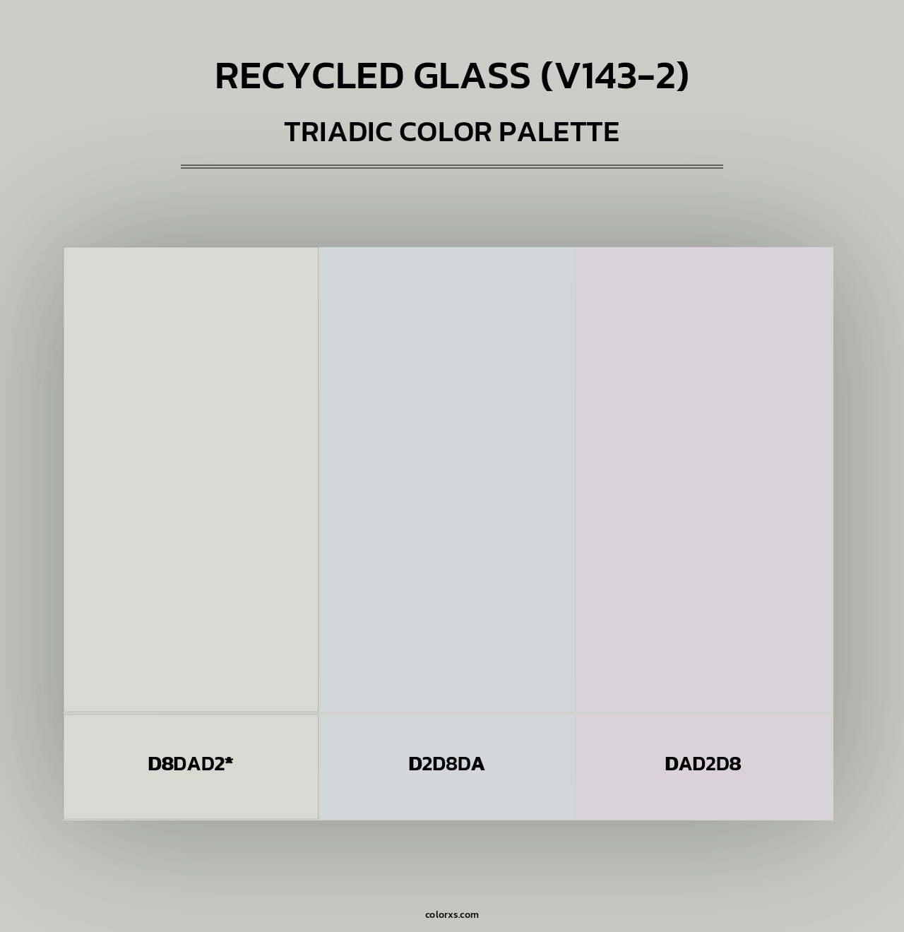 Recycled Glass (V143-2) - Triadic Color Palette