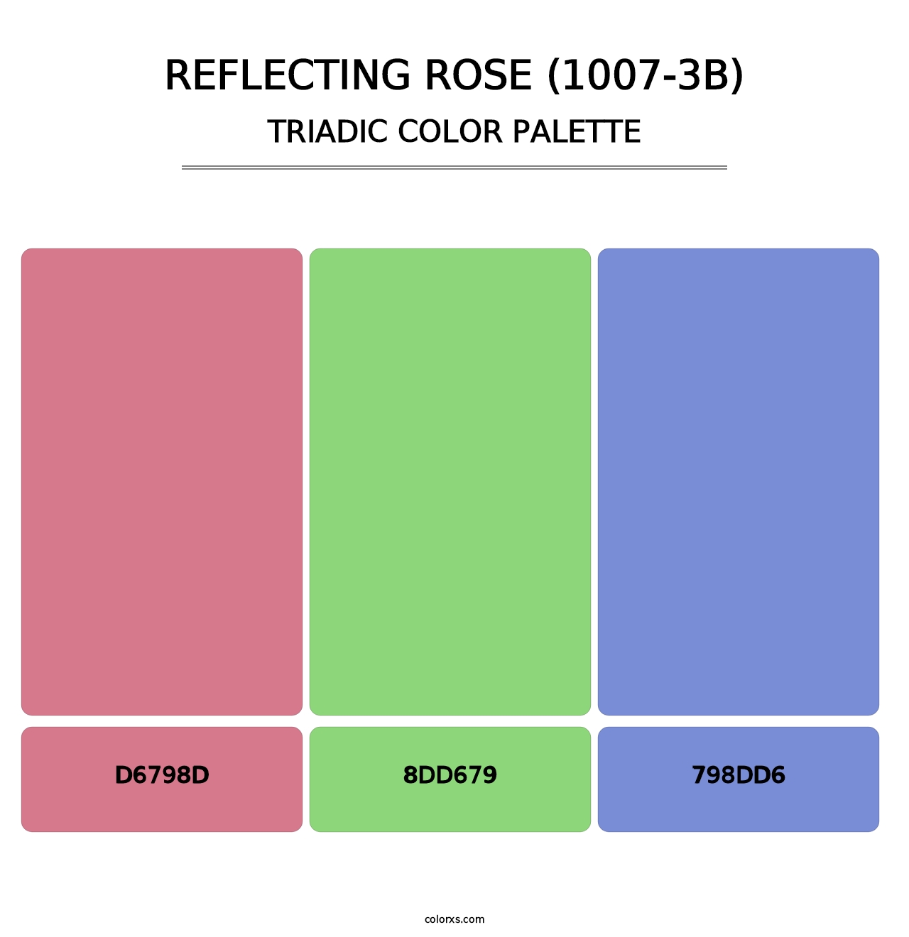 Reflecting Rose (1007-3B) - Triadic Color Palette