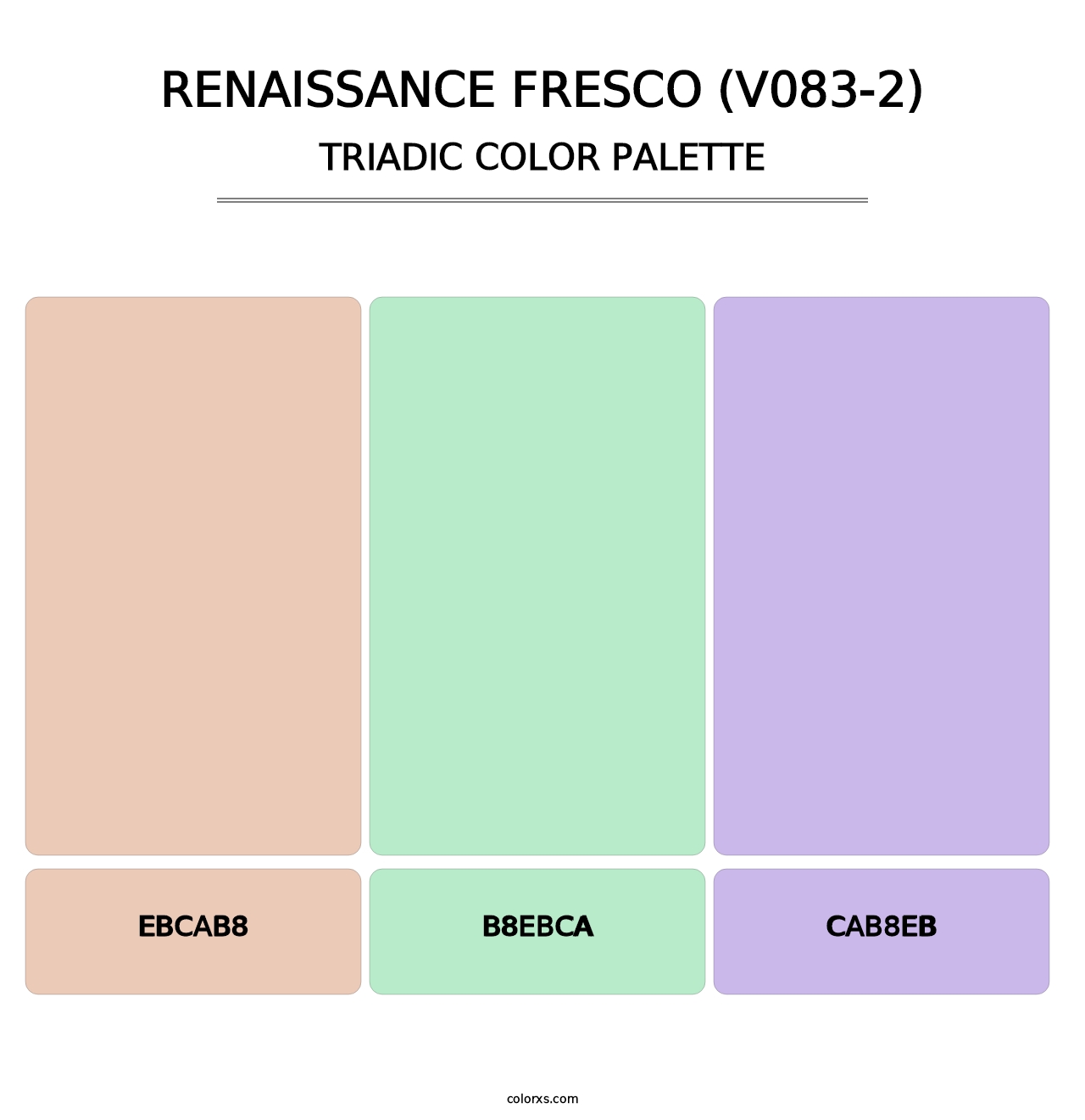 Renaissance Fresco (V083-2) - Triadic Color Palette
