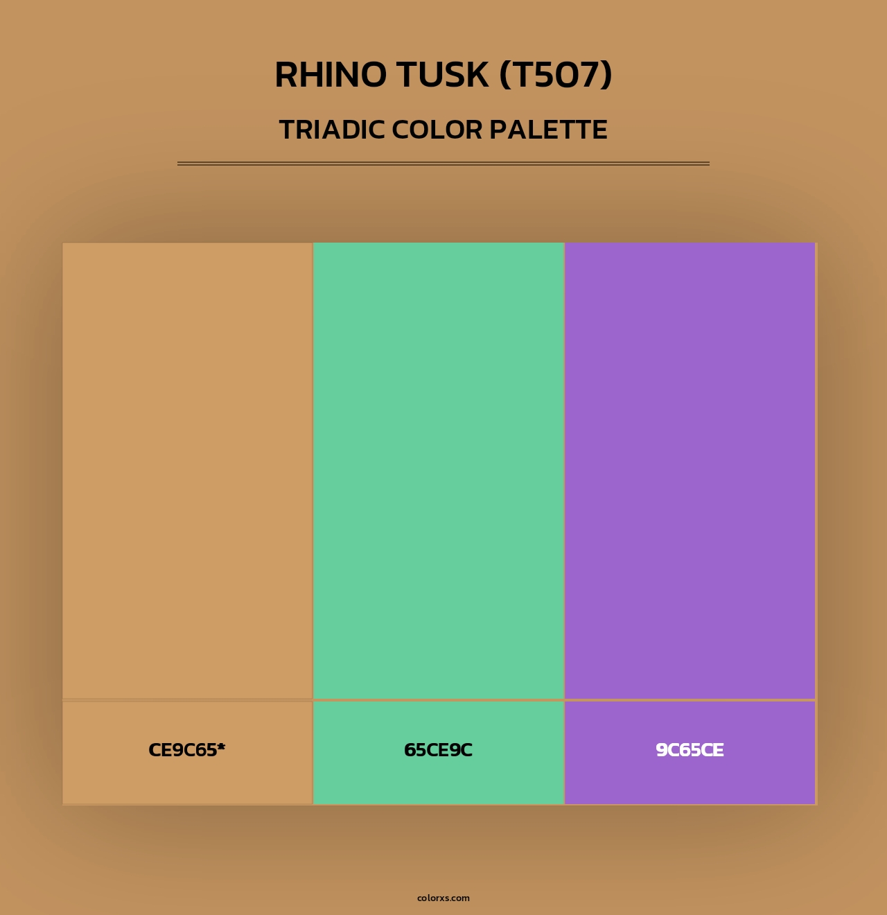 Rhino Tusk (T507) - Triadic Color Palette