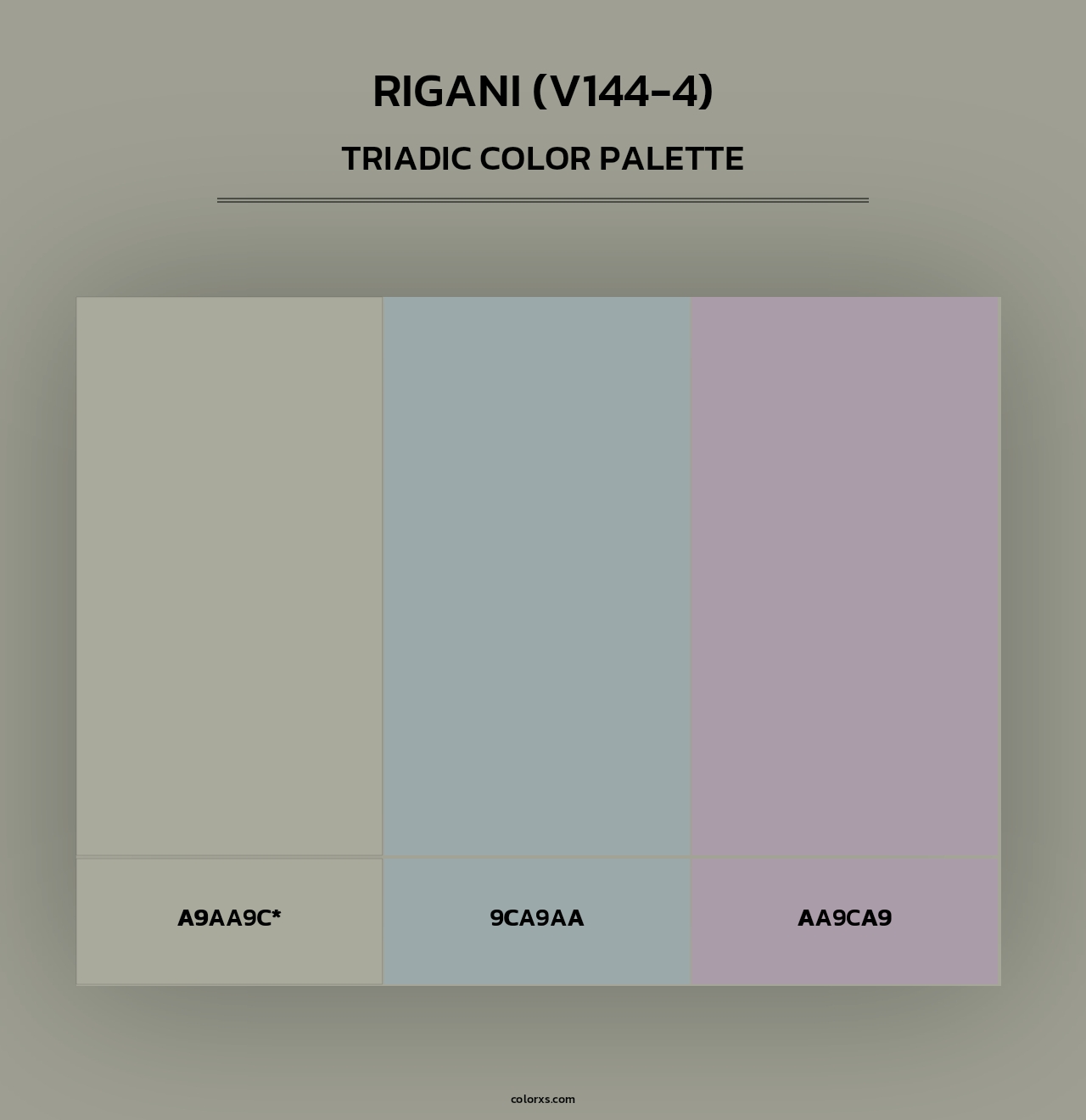 Rigani (V144-4) - Triadic Color Palette
