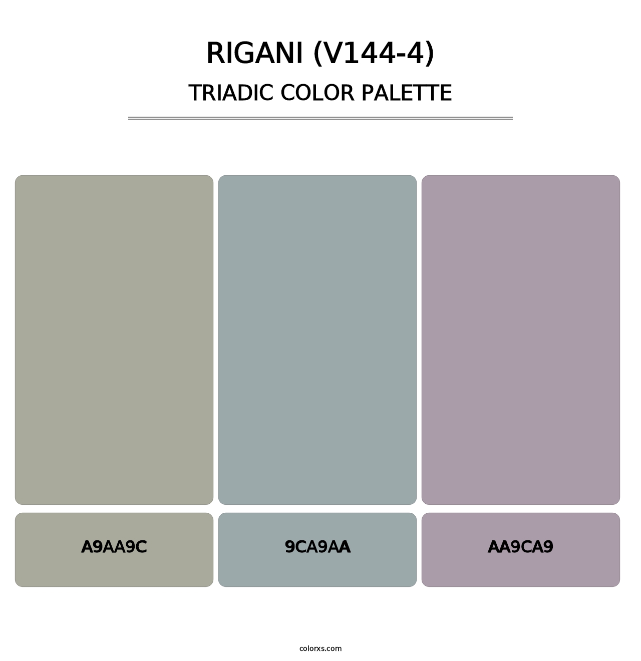 Rigani (V144-4) - Triadic Color Palette