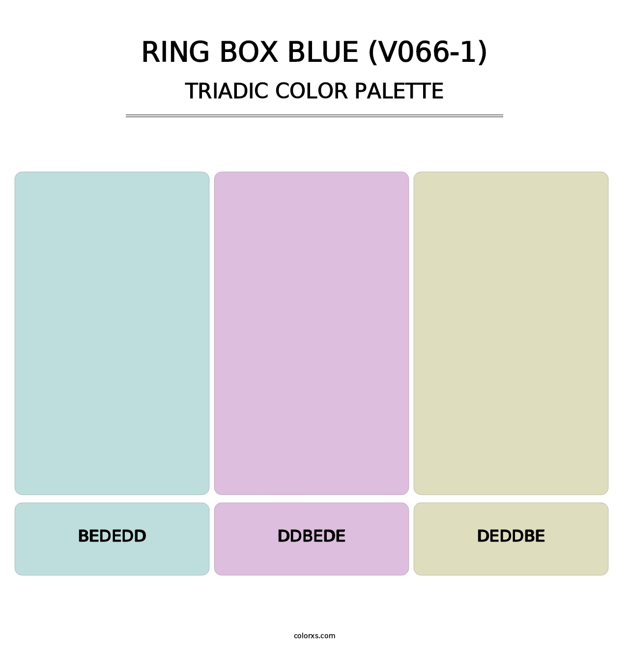 Ring Box Blue (V066-1) - Triadic Color Palette