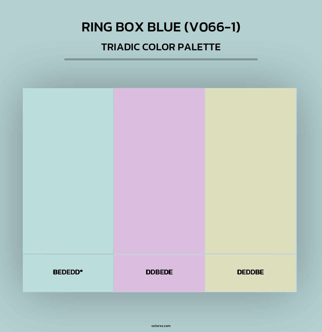 Ring Box Blue (V066-1) - Triadic Color Palette